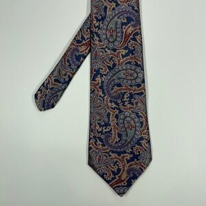 Surrey Blue Paisley Necktie Classic Pattern Made in USA Mens One Size
